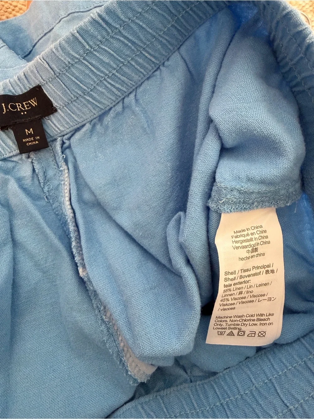 J. Crew Drawstring Women's Shorts Blue Medium